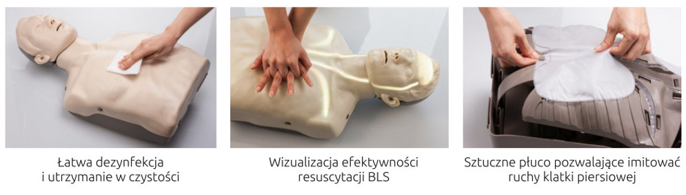 Najważniejsze funkcje fantoma szkoleniowego Amoul Man Respawn LED